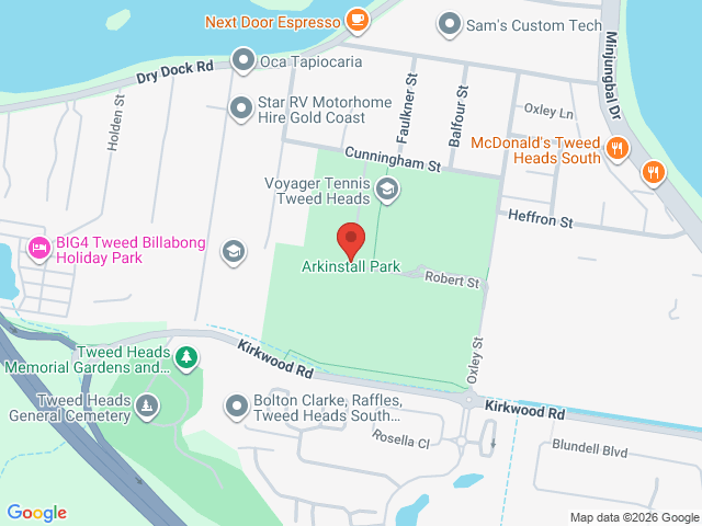 Map showing event location