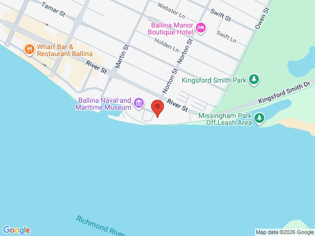 Map showing event location