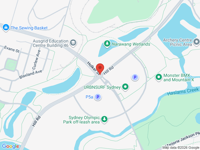 Map showing event location