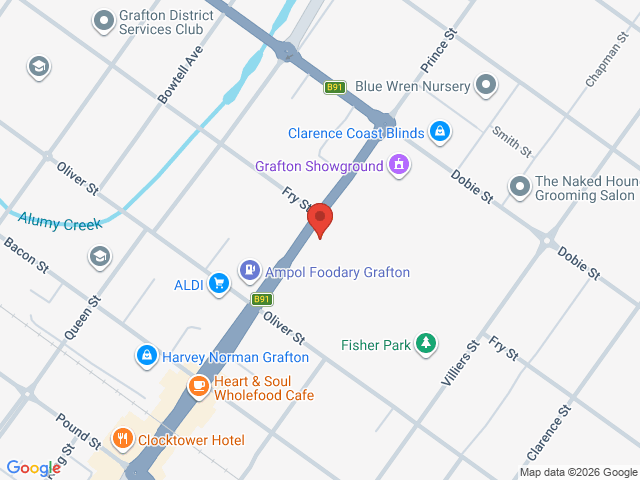 Map showing event location
