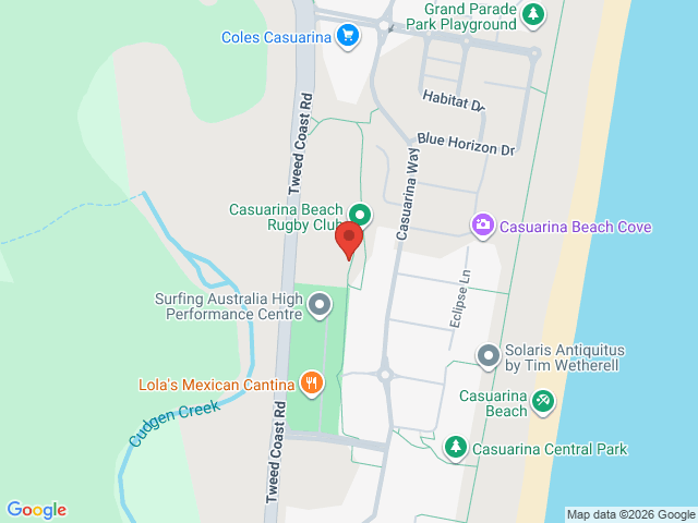 Map showing event location