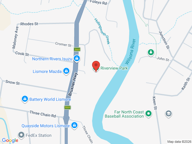 Map showing event location